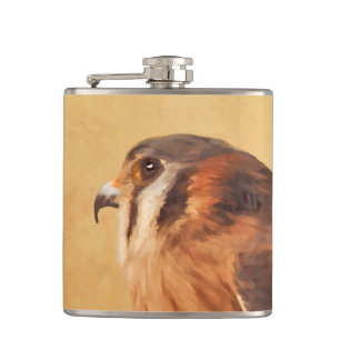 Flasques Peinture américaine Kestrel - Art original pour oi