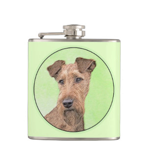 Flasques Peinture Irlandaise Terrier - Cute Original Chien