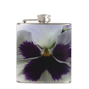 Flasques Pensée violette et blanche