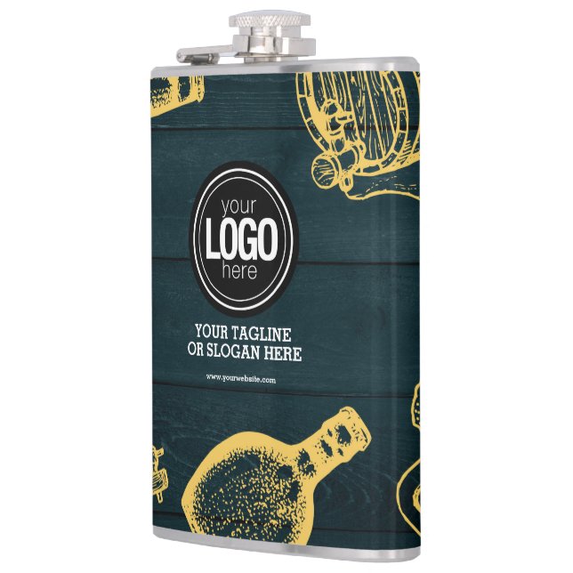 Flasques Personnaliser le thème de la brasserie Dark Green (Gauche)