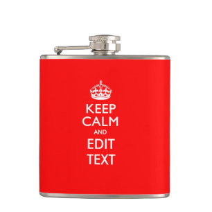 Flasques Personnalité du KEEP CALM AND Edit Text