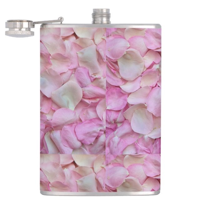 Flasques Pétales rose rose Motif (Ouvert)