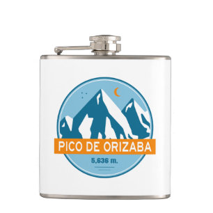 Flasques Pico de Orizaba Mexique Stars Moon