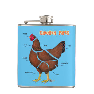 Flasques Pièces de poulet