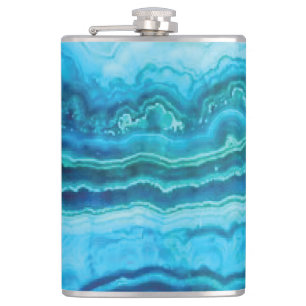 Flasques Pierre de jante d'Agate de dentelle bleue