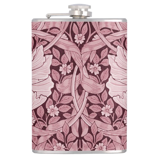 Flasques Pimpernel Maroon, William Morris (Devant)
