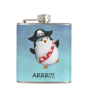 Flasques Pingouin mignon de pirate