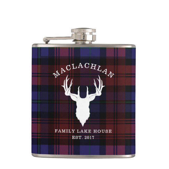 Flasques Plaid Tartan Clan MacLachlan Family Lake House (Devant)
