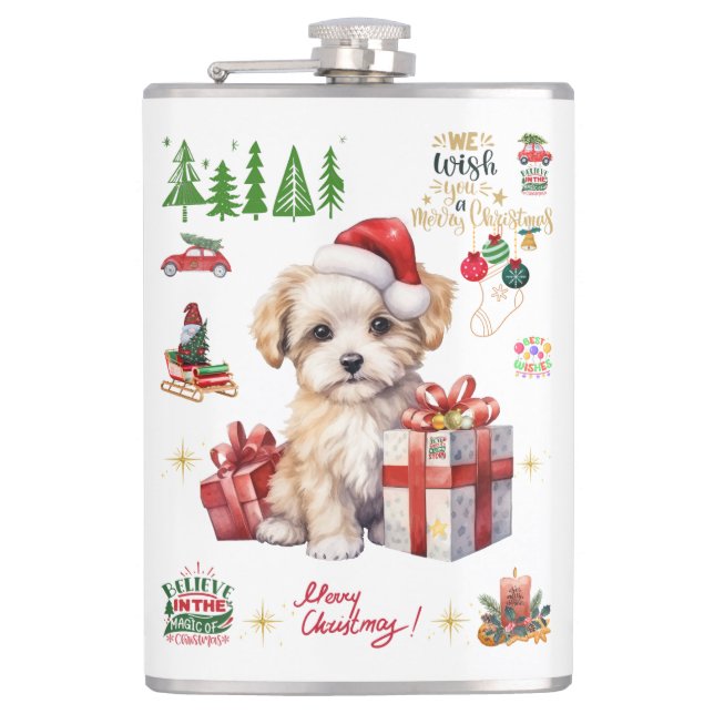 Flasques Plat introduit en vinyle (Devant)