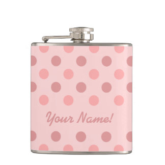 Flasques Poche rose avec ton nom