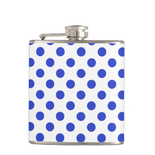 Flasques Pois bleu royal