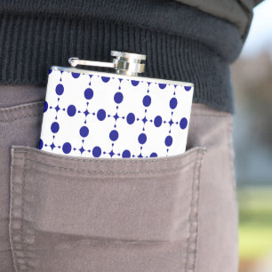 Flasques Pois Bleus de la Marine, Motif à points Polka, poi