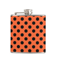 Pois noirs sur orange