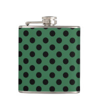 Pois noirs sur vert kelly