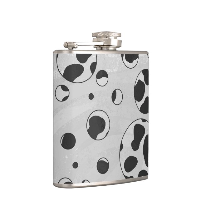 Flasques Polka en Dalmatie noir et blanc (Droite)