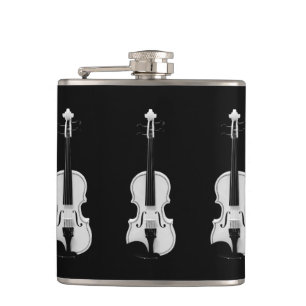 Flasques Portrait de violon - Photographie noir et blanc