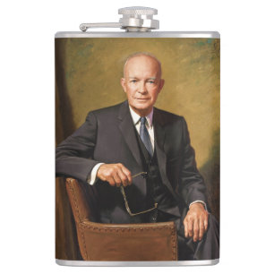 Flasques Portrait du Président Américain Dwight Eisenhower