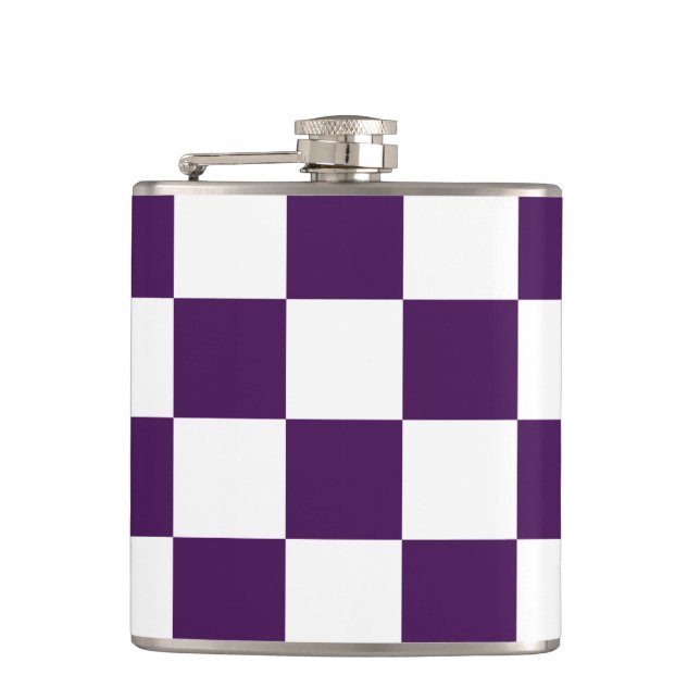 Flasques Pourpre et blanc Checkered (Devant)