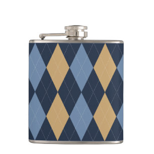 Flasques Préparatoire Argyle Marine Kaki Bleu Fumé Personna