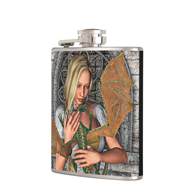 Flasques Princesse et Dragon (Gauche)
