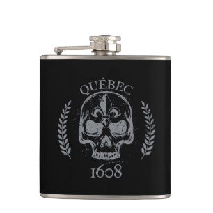 Flasques Québec patriote 1608 grunge métal Référendum OUI