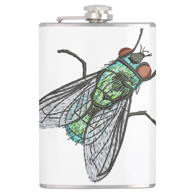 Flasques Realistic Green Bottle house Fly    (Devant)
