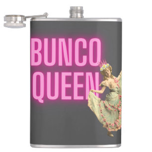 Flasques Reine drôle vintage de Bunco