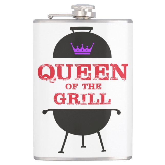 Flasques Reine Du Grill, Rouge Couronne Violet (Devant)