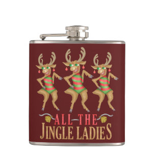 Flasques Renne drôle de Noël toutes les dames de tintemen