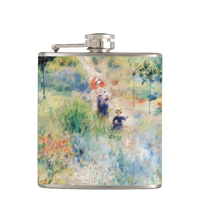 Flasques Renoir - Chemin menant à travers l'herbe haute (Devant)
