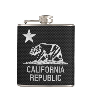 Flasques République de la Californie sur la copie de fibre