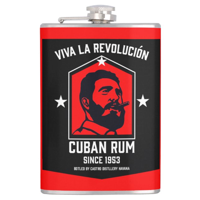 Flasques Révolution des buveurs de rhum Libre à Cuba (Devant)