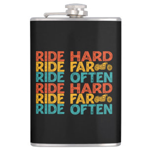 Flasques Ride Dur Ride Far Ride Souvent Motorcycle Rider
