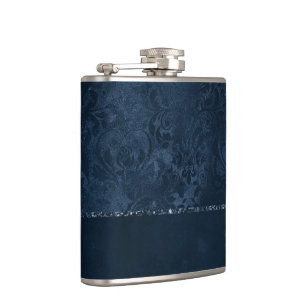 Flasques Romance de la marine de minuit Blue Satiny Grung