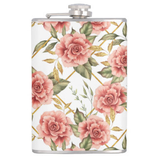 Flasques Rose et feuille