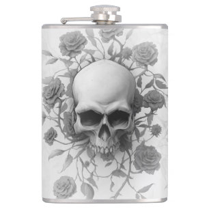 Flasques Rose floral gothique foncé