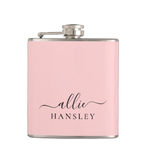 Flasques Rose pâle rose rose rose rose moderne Nom minimali