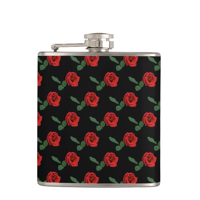 Flasques Rose rouge simple (Devant)