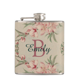 Flasques Rose vintage d'aquarelle floral