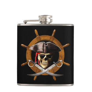 Flasques Roue de pirate de jolly roger