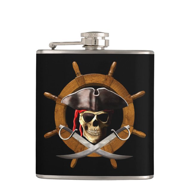 Flasques Roue de pirate de jolly roger (Devant)