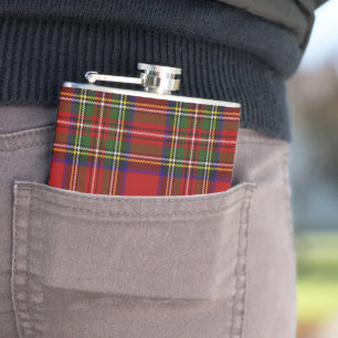 Flasques Royal Stewart Tartan Plaid Scottish Motif