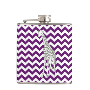 Flasques Safari Chevron de violette africaine avec la