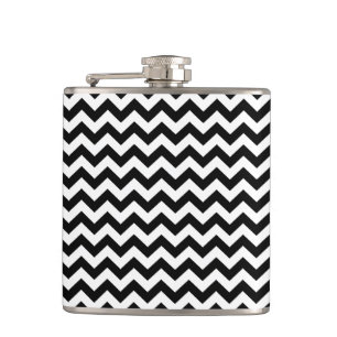 Flasques Safari noir Chevron