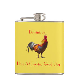 Flasques Salutation cadeau personnalisé de poulet