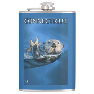 Flasques Scène de loutre de ConnecticutSea