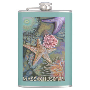 Flasques Scène de MassachusettsTidepool