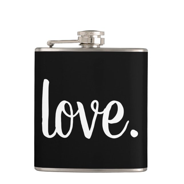 Flasques script chic LOVE. (Devant)