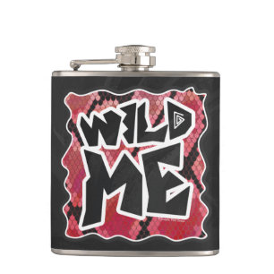 Flasques Serpent Wild Me Black et Red Print