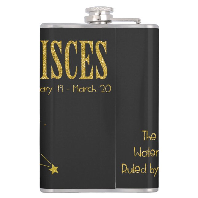 FLASQUES SIGNE ÉTOILE DE PISCES (Dos)